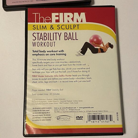 The Firm DVDs Lot Of 4 Ab Sculpt, Cardio Sculpt, Max Cardio Burn, Ball - Picture 10 of 11